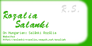 rozalia salanki business card